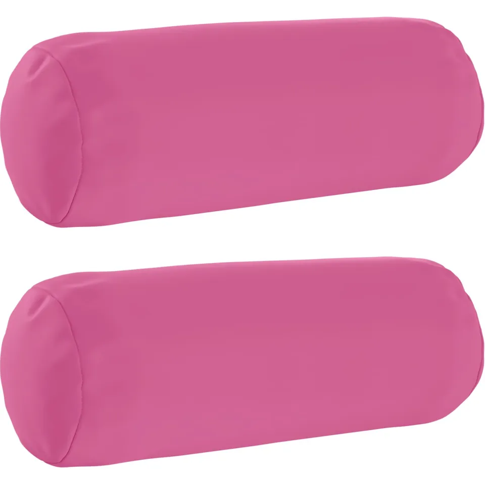 vidaXL Kussensloop 2 st HEERLEN Roze Dia. 15 x 40 cm Polyester