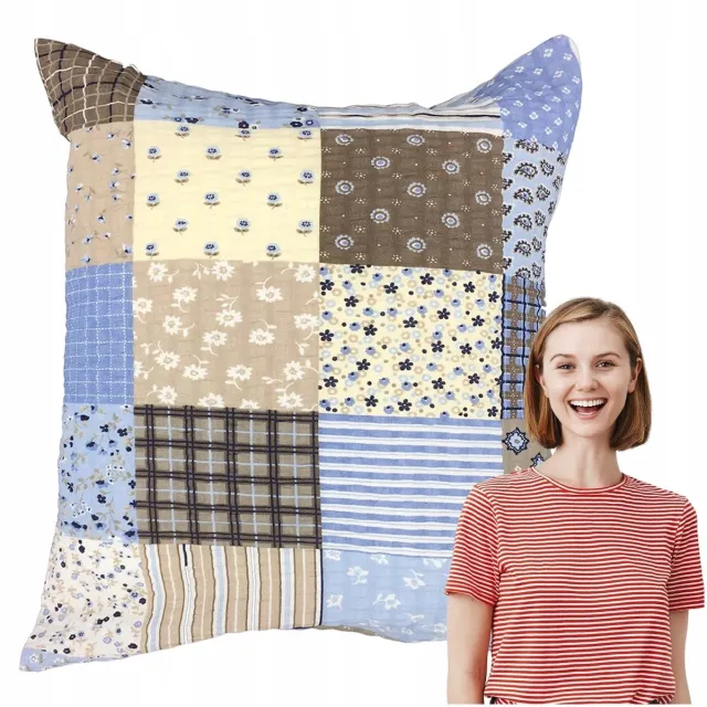 karo Kussensloop Kora 50x60cm Paczłork Blauw - Katoen