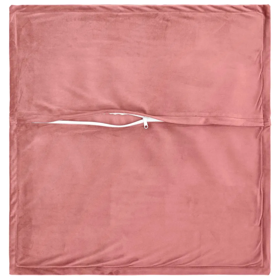vidaXL Kussensloop 6 st HOUTEN Roze 80 x 80 cm fluweel, foto 4