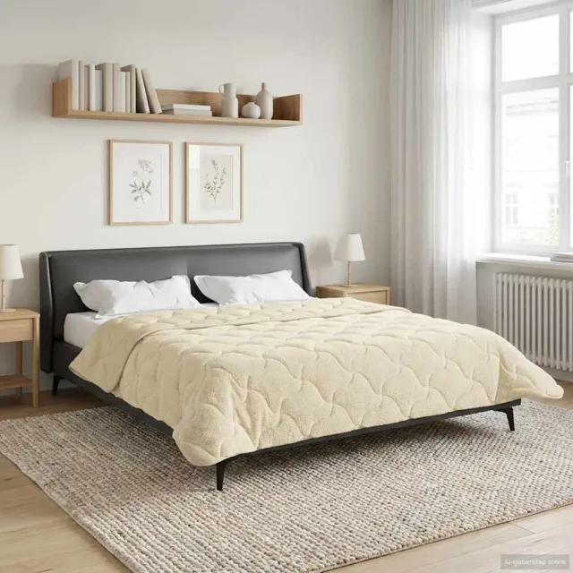 vidaXL Zomer Dekbed 260 x 220 cm Zomer Crème