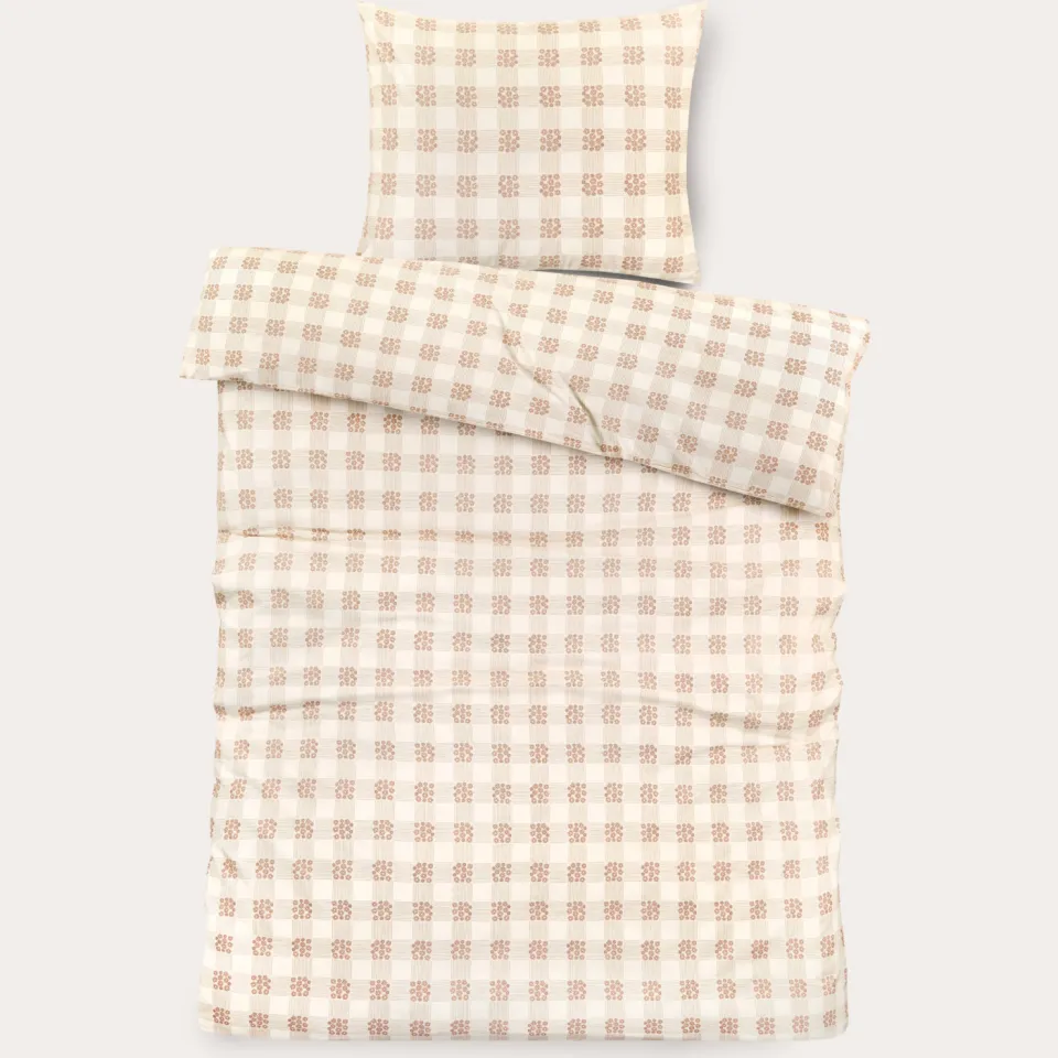 NOUS Kids katoenen dekbedovertrek 1-persoons (140x200 cm) beige, foto 2