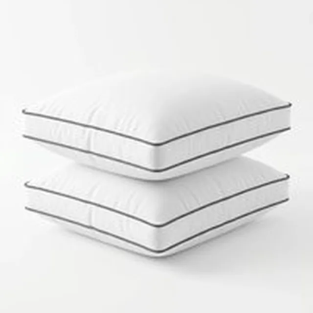 Dormidor 2-Pack Hoofdkussens 50x60 cm – Katoenen Hoes – Comfortabel & Zacht Wit