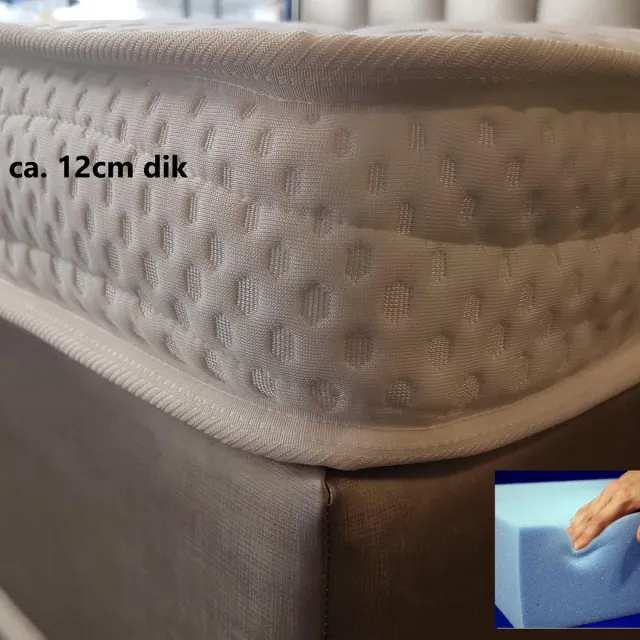 Tencel Original Splittopper 140x210 Koudschuim Tencel XXL HR55 12 cm Dik Wit