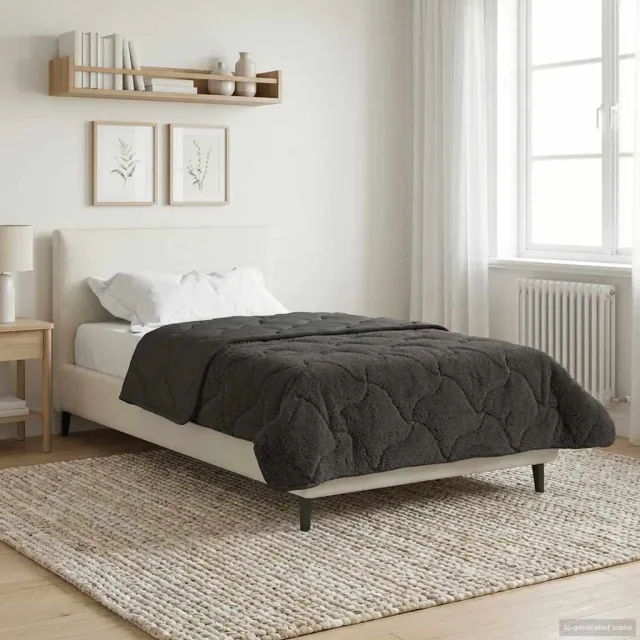 vidaXL Winter Dekbed 155 x 220 cm Winter Antraciet Ademend, foto 2