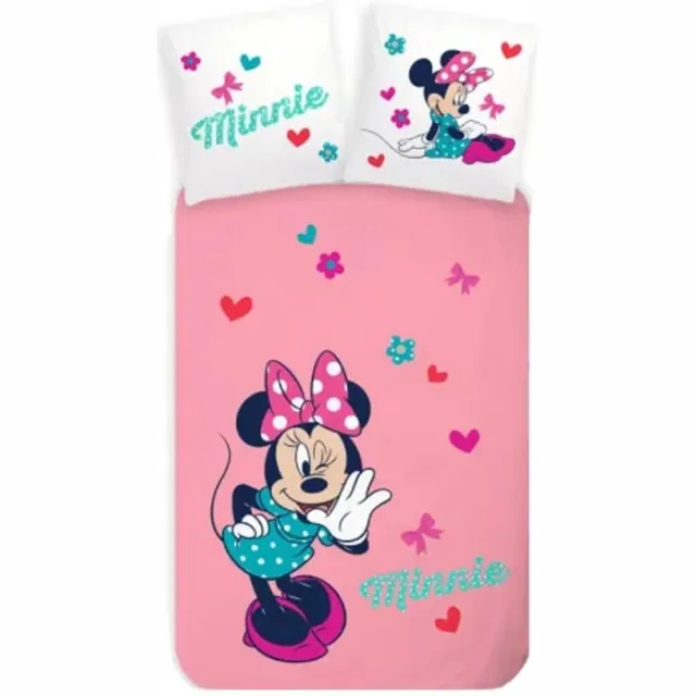 Disney Minnie Roze Minnie Mouse Dekbedovertrek Whisper - 140 x 200 cm - Katoen - 70 x 90 cm