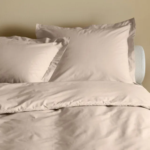 Studio LIVIT percale katoenen 2-persoons dekbedovertrek 200x220 cm - zand, foto 2