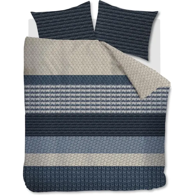 Beddinghouse Lance dekbedovertrek - Lits-Jumeaux - 240x200/220 cm - Blauw