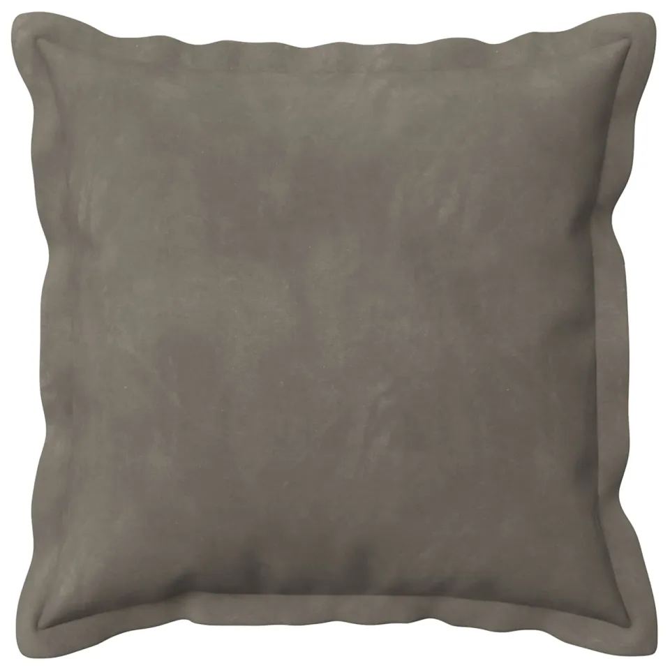 vidaXL Kussensloop 6 st HOUTEN Lichtgrijs 45 x 45 cm Fluweel