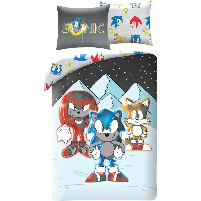 Sonic the Hedgehog Dekbedovertrek Friends- 140 x 200 + 70 x 90 cm - Polyester Multi