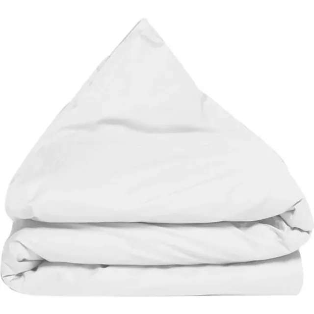 Yumeko kinderdekbedovertrek percal katoen wit - Bio, eco & fairtrade Pure White