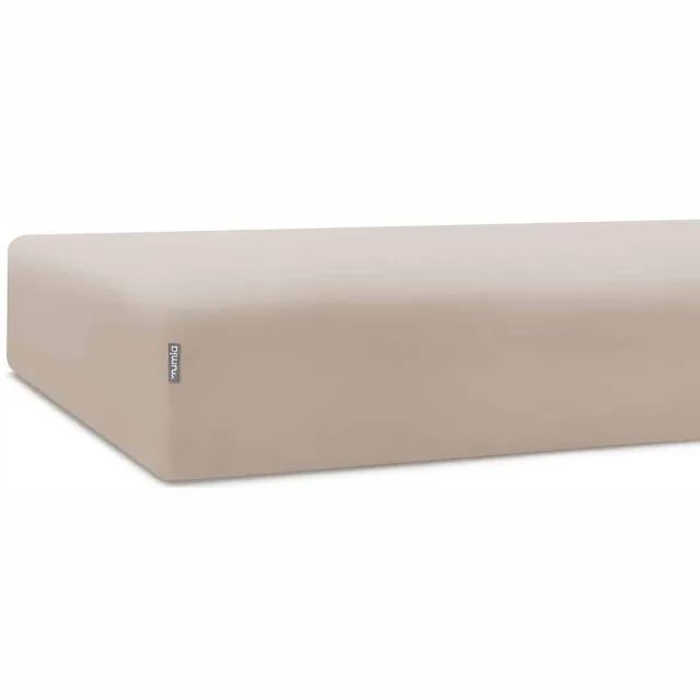 Mumla Cappuccino Katoenen Hoeslaken 90x200 cm - Voor Hoge Matrassen