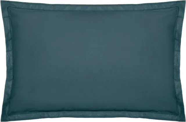 Atmosphera Katoen kussensloop - Set van 2 stuks - 50x70cm - Stormblauw