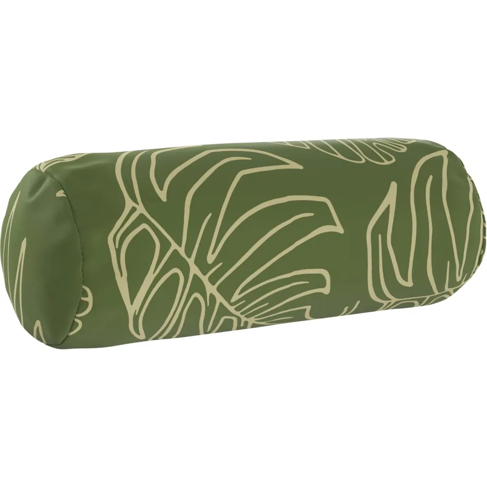 vidaXL Kussensloop 2 st HEERLEN Bladontwerp Dia. 15 x 40 cm Polyester groen, foto 4