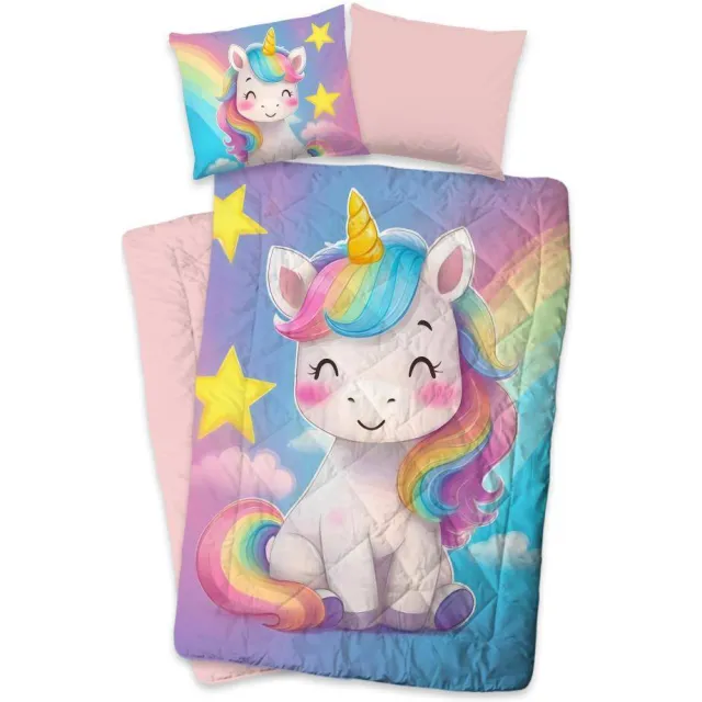 Pure wasbaar kinderdekbed (140x200 cm) Roze