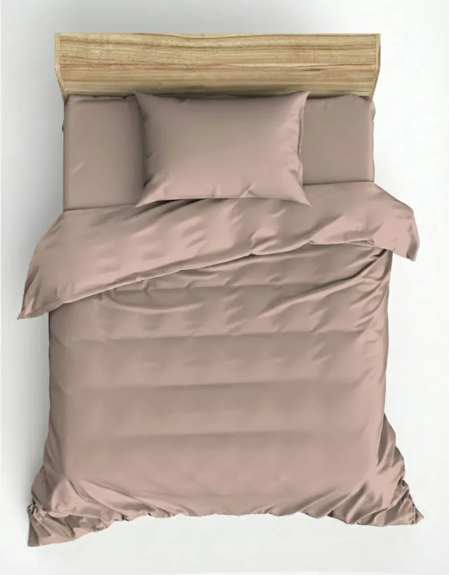 L'essentiel Maison Plain - Dekbedovertrek - Ranforce - Beige - 155x220 Veelkleurig