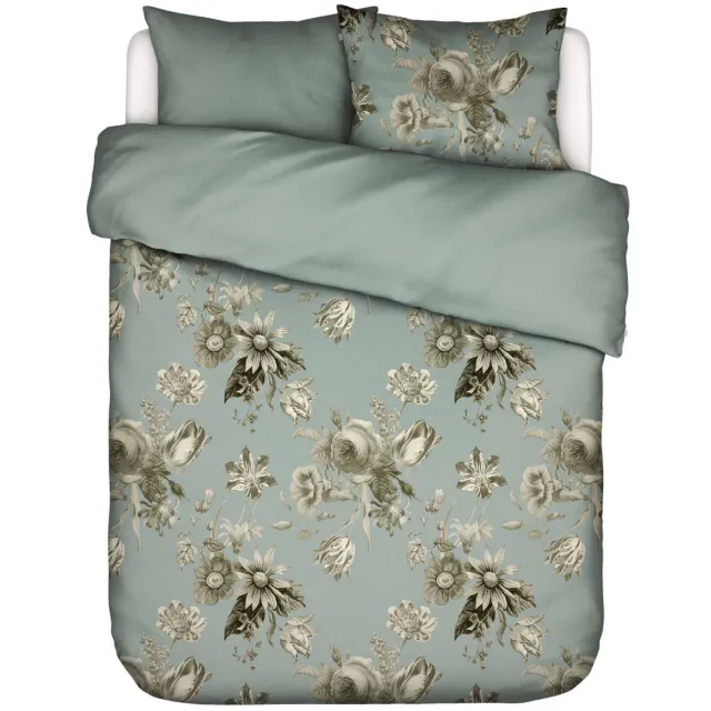 Essenza Florean dekbedovertrek dusty teal