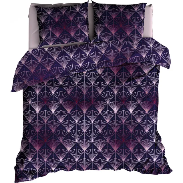 Satin D Or Satin d'Or Tiffany - Dekbedovertrek - Lits-jumeaux - 240x200/220 cm + 2 kussenslopen 60x70 cm - Marine