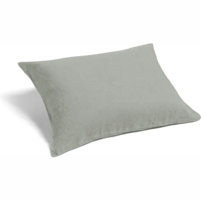 Yumeko kussensloop gewassen linnen mistig groen 50x60 - Biologisch & ecologisch - 1 stuk Misty Green