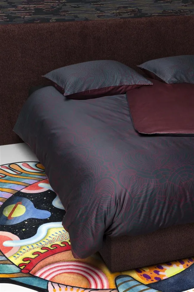 Moooi Dodo Pavone dekbedovertrek - Eenpersoons - 140x200/220 - Blauw
