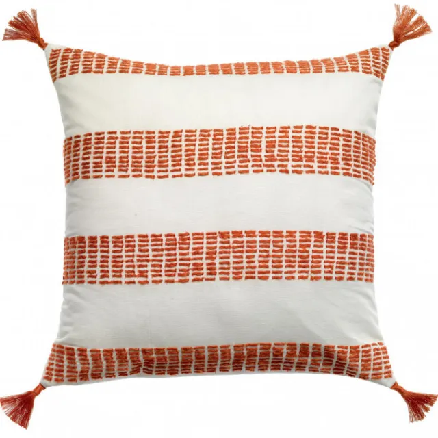 Vivaraise DIANA kussenhoes wit met rood