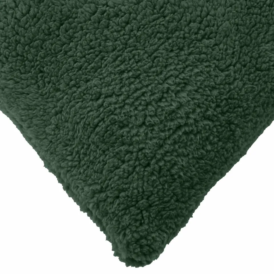 vidaXL Kussensloop 2 st HEERLEN Donkergroen 40 x 40 cm Bouclé groen, foto 4