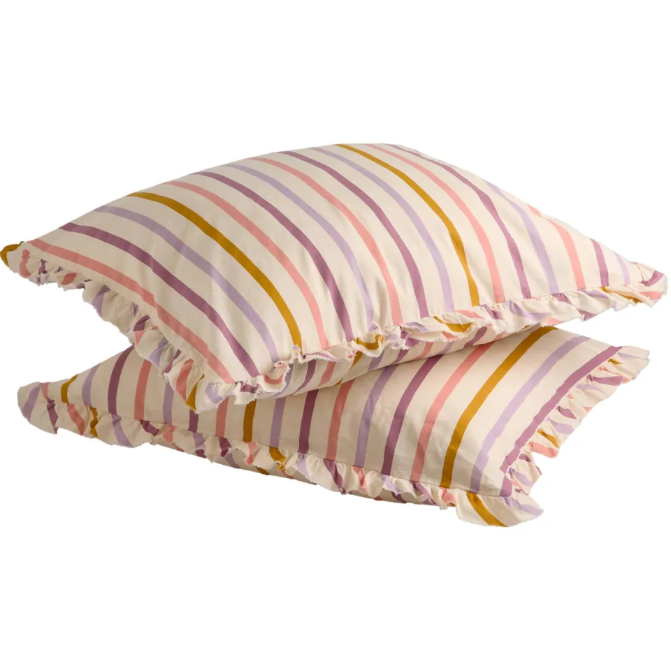 NOUS Living katoenen kussensloop 60x70 cm roze, foto 4