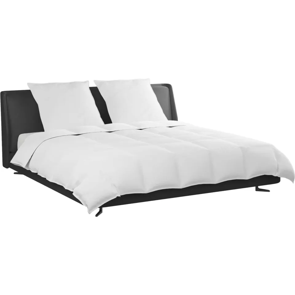 vidaXL Dekbed Set met kussen 3 st Wit Donsveertjes, foto 2