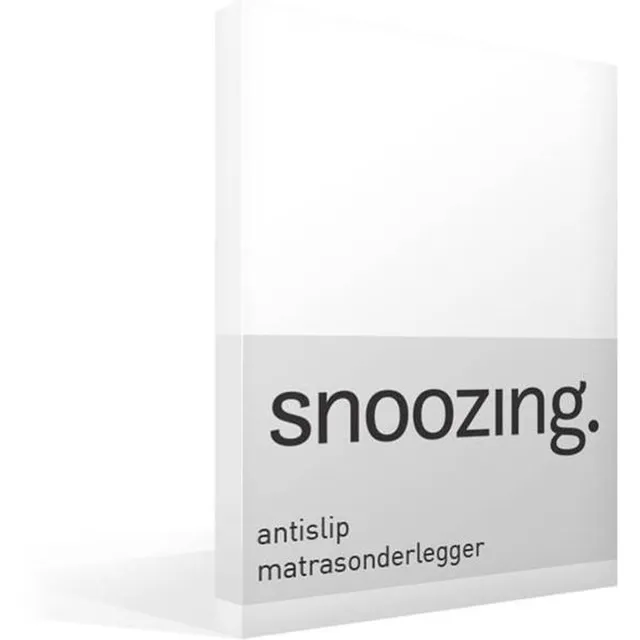 Snoozing Antislip - Matrasonderlegger - Eenpersoons - 100x200 cm - Wit