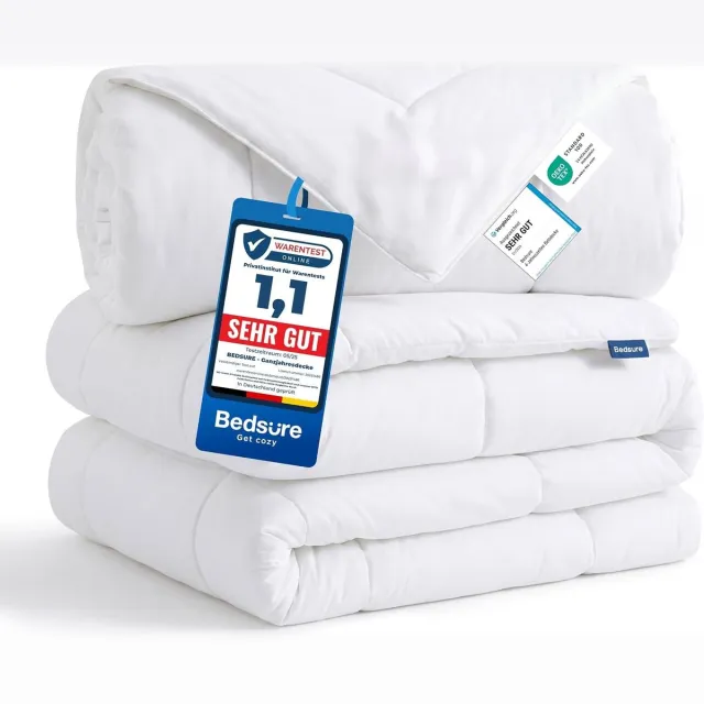 Vellaro Dekbed zonder overtrek - Wit - 135 x 200 cm - Microvezel 4-seizoenen dekbed - Voor comfortabel gebruik het hele jaar door