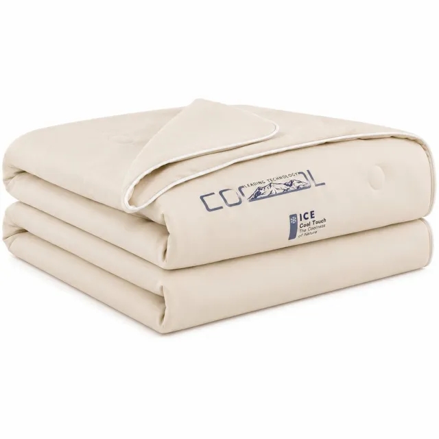 MeiLun Home Frost Veil Koel Zomerdekbed zonder overtrek 150x200 cm – Dekbed – Oat Ivory – Zacht Lichtgewicht Dekbed