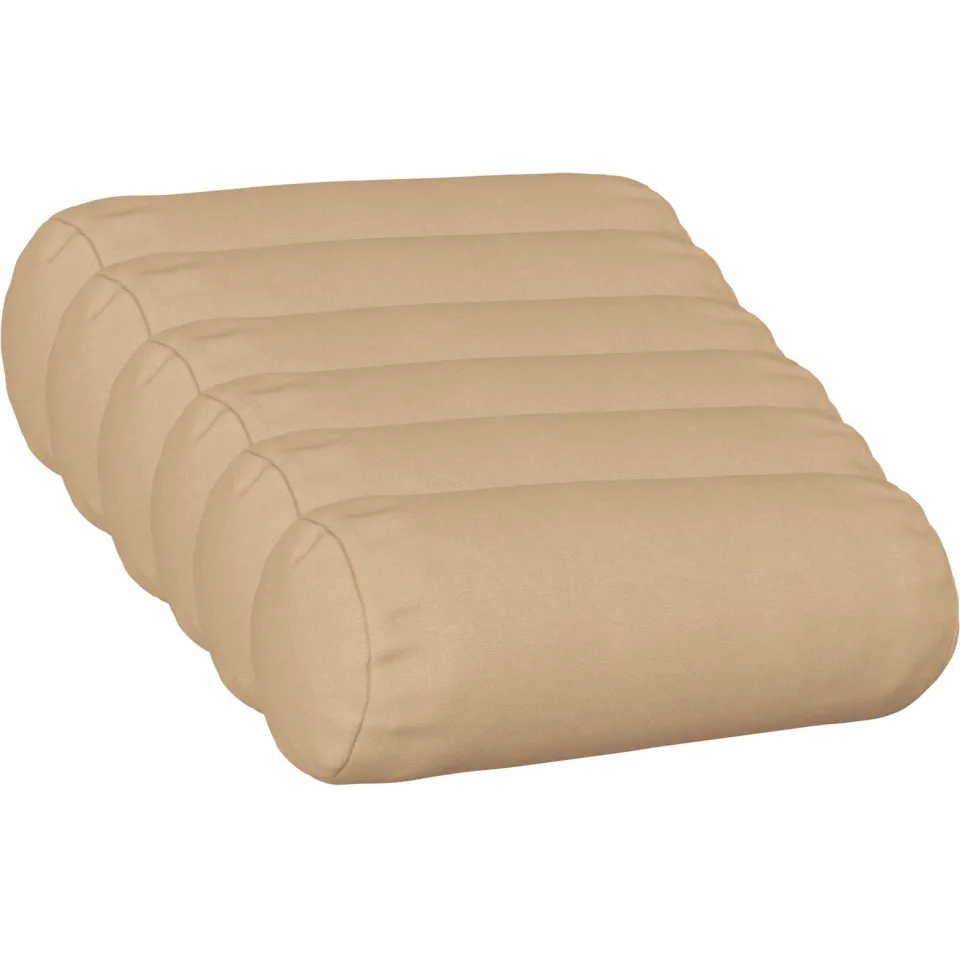 vidaXL Kussensloop 6 st HEERLEN Crèmekleurig Dia. 15 x 40 cm Stof, foto 3