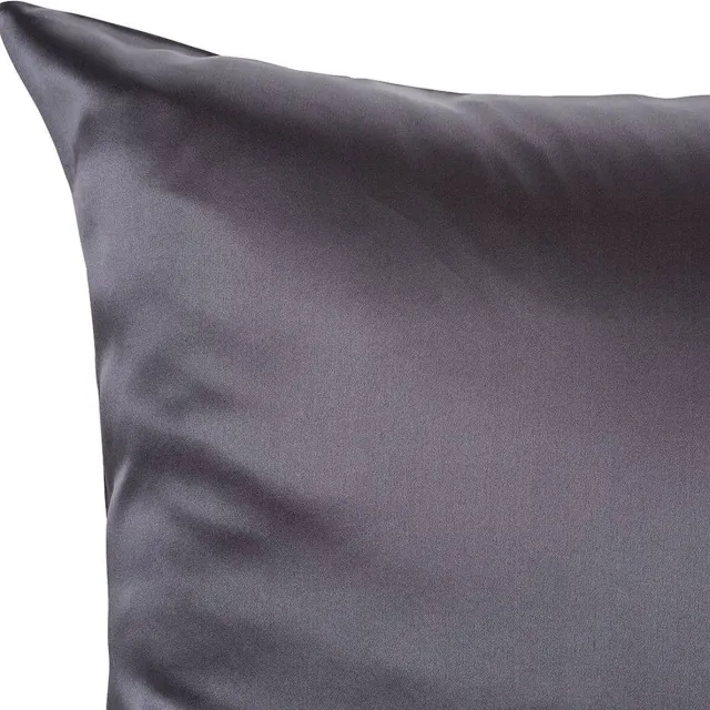 Silk Heaven Zijden kussensloop 50x70cm Antraciet Hotelsluiting 19 Momme - Kussensloop set - Luxe Silk Kussensloop 100% moerbei zijde - Zijde kussensloop - Silk Heaven - 50x70cm / Hotelsluiting
