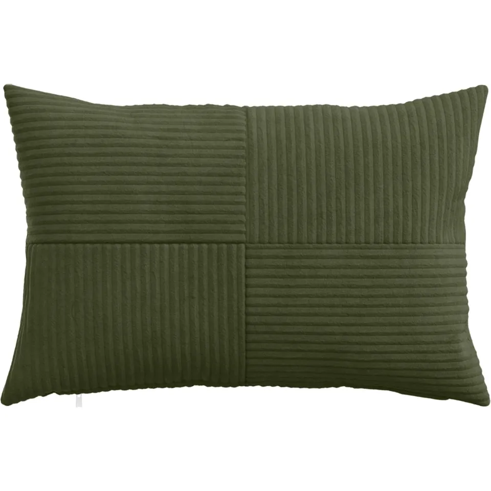 vidaXL Kussensloop 6 st ALMELO Groen 30 x 50 cm corduroy