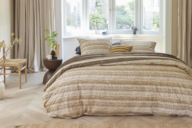 Beddinghouse Dekbedovertrek Lorena Dark Sand donker zand