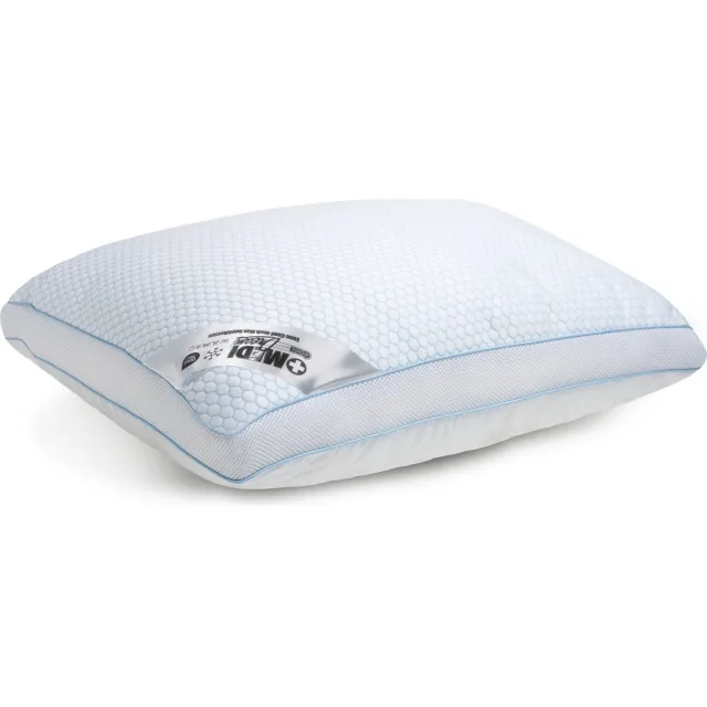 NachtrustOnline Medi Dream Cool Max Hoofdkussen 50 x 65 cm - Ondersteunend Koele Cool-Tech Max Kussen - Super Ventilerende ABS Border - In Dikte Aanpasbaar - Koel Slaapcomfort Wit
