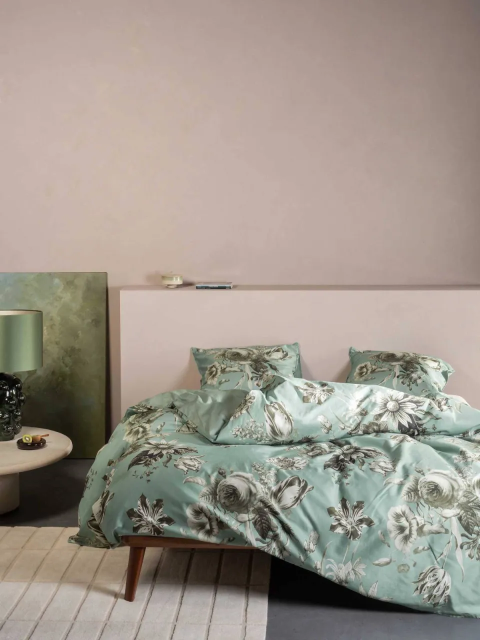 Essenza Florean dekbedovertrek dusty teal, foto 4