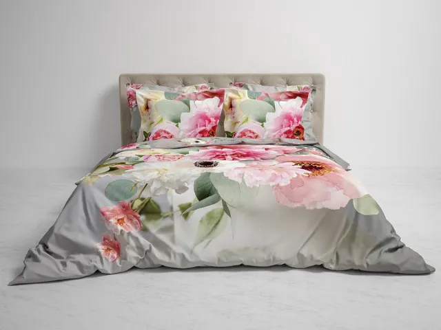 Heckettlane Heckett & Lane dekbedovertrek Rebecca (Grey)-200x200/220 cm