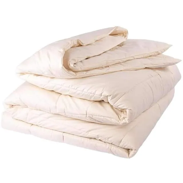 MatrasDirect Het Exeler Wollen Dekbed “Het Hele Jaar” - Lits-jumeaux (240) - 240x220 Beige
