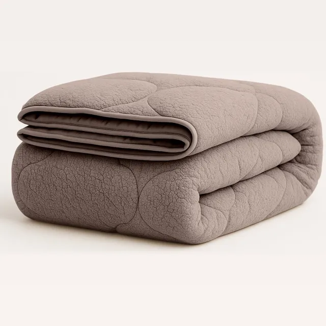 Y-not® Y-NOT - Teddy Dekbed Zonder Overtrek 240x200 - All Season - Zacht & Wasbaar - Taupe