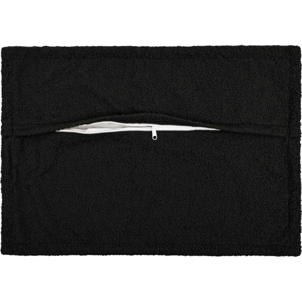 vidaXL Kussensloop 6 st HOUTEN Zwart 50 x 80 cm Bouclé, foto 4