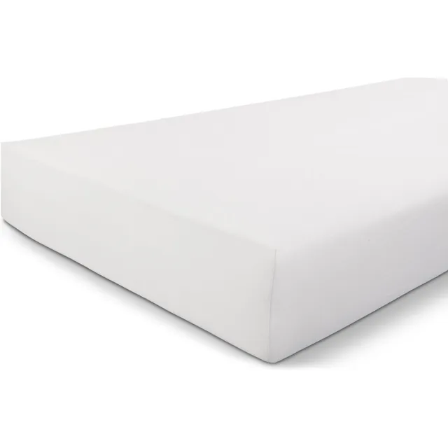 BYRKLUND Jersey Hoeslaken - Hoeslaken 160x200 - 100% Katoen - Wit
