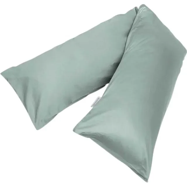 Yumeko kussensloop zijslaper katoensatijn zeegroen 37x160 - Bio, eco & fairtrade - 1 stuk Sea Green