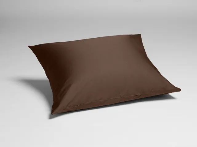 Yumeko kussensloop katoensatijn chestnut 50x60 - Bio, eco & fairtrade - 1 stuk