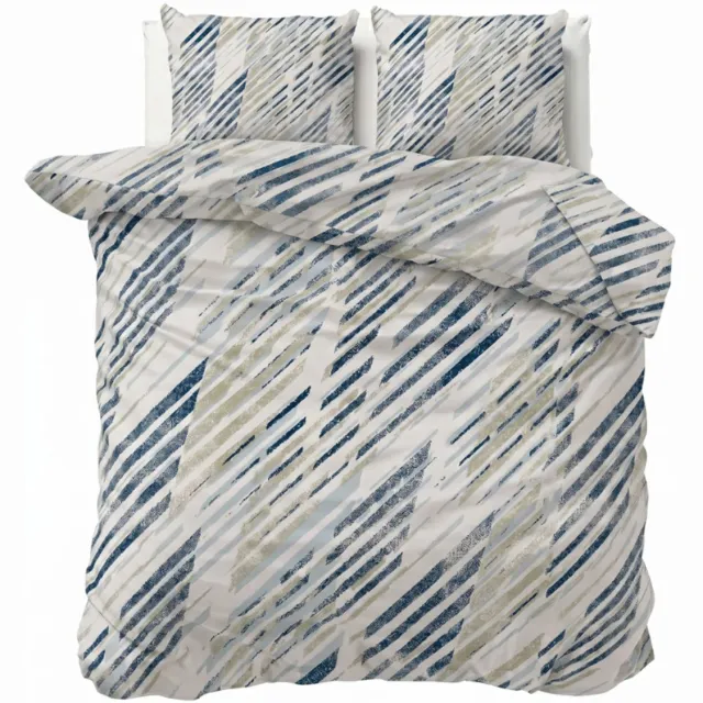 Dekbed-Discounter Presence Dekbedovertrek - Percale Katoen - Dubbele instopstrook - Wassen op 40 graden - Inclusief 2 kussenslopen - Shadow Lines