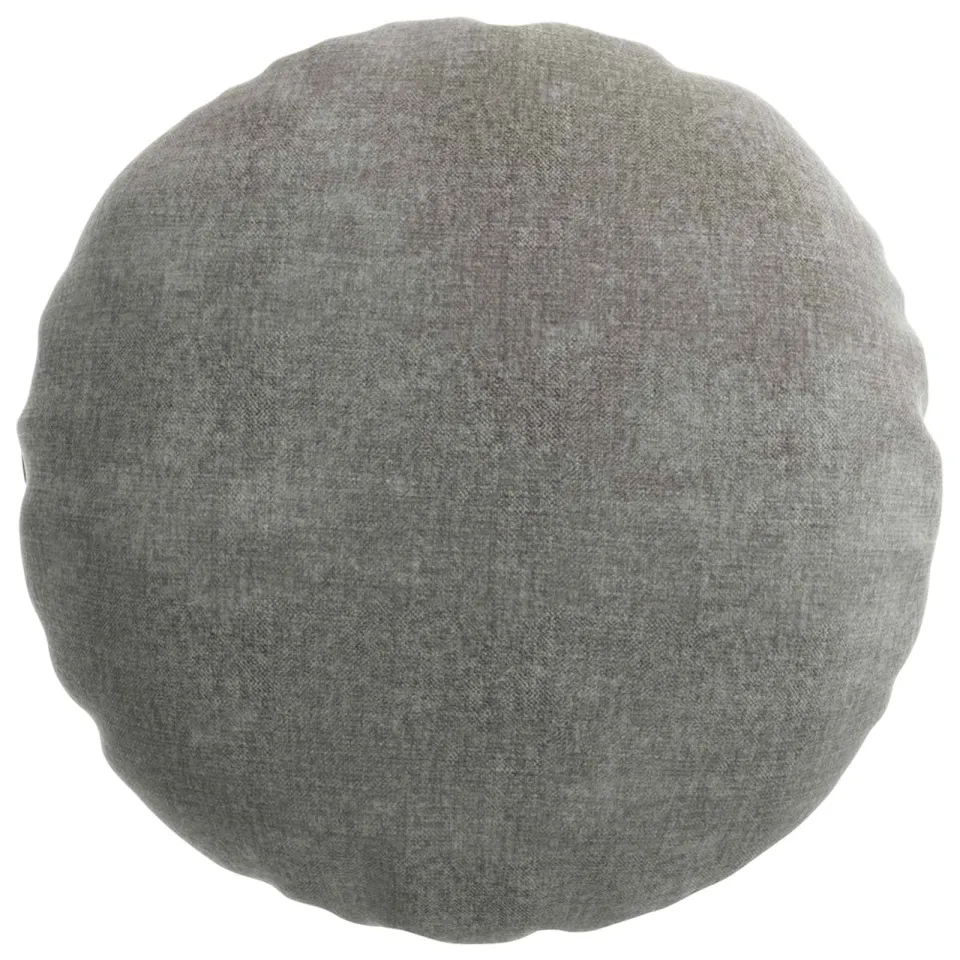 vidaXL Kussensloop 2 st HEERLEN Donkergrijs Dia. 60 cm Chenille Stof