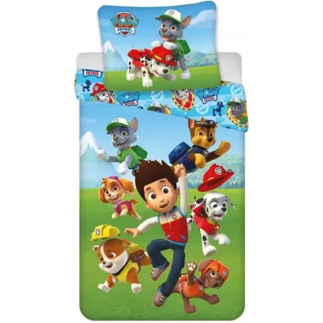 PAW Patrol Dekbedovertrek - Blauw - Kussen - Kinderen Groen