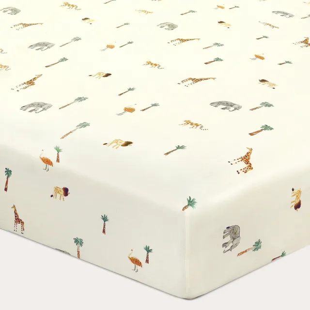 NOUS Kids katoenen kinderhoeslaken (150x70 cm) - ecru