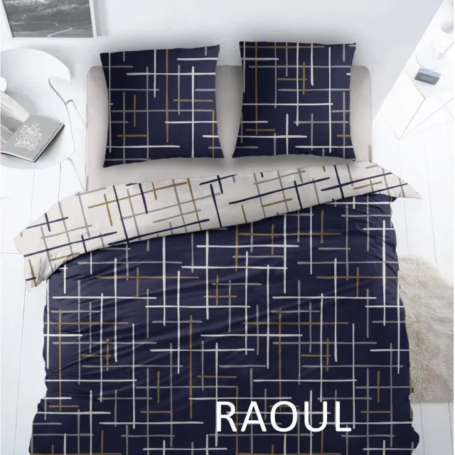 Sleepnight Lakenset Katoen Raoul - 2 kussenslopen - [Blauw]