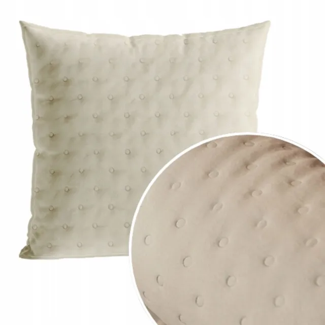 Markizeta Decoratieve kussenhoezen 40x40 cm Beige met Stippenpatroon