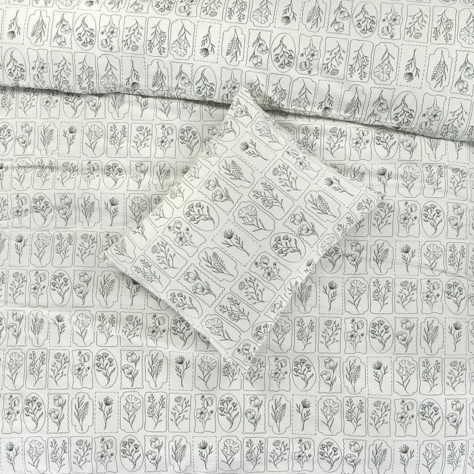 NOUS Living katoenen dekbedovertrek 2-persoons (200x220 cm) ecru, foto 5
